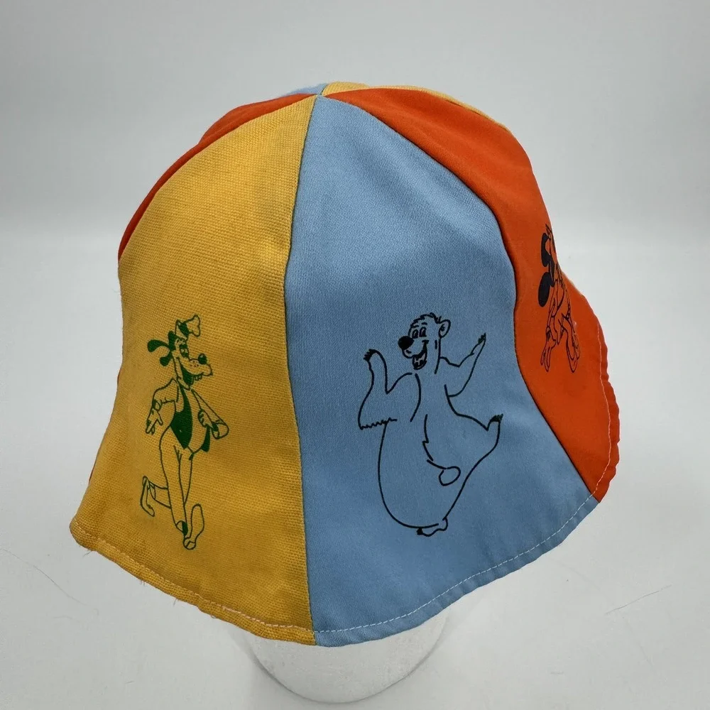 Walt Disney World Productions VINTAGE Bucket Beach Bell Hat Mickey Mouse‎ 1970's